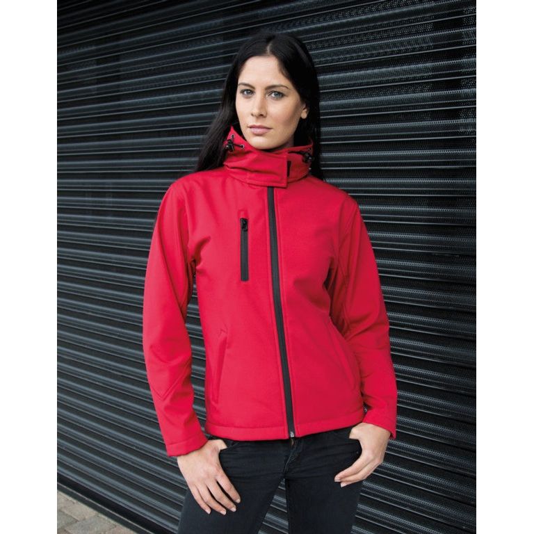 Regatta Softshell à capuche pour femme Bleu marine/royal