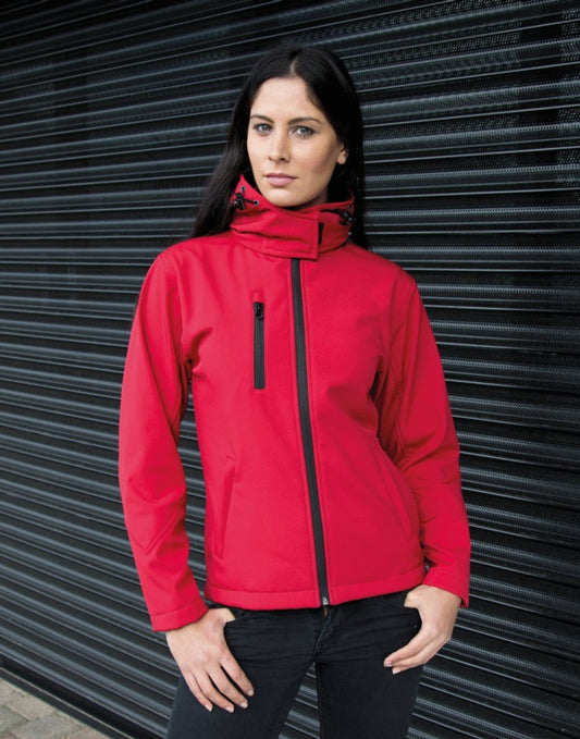 Regatta Softshell à capuche pour femme Bleu marine/royal