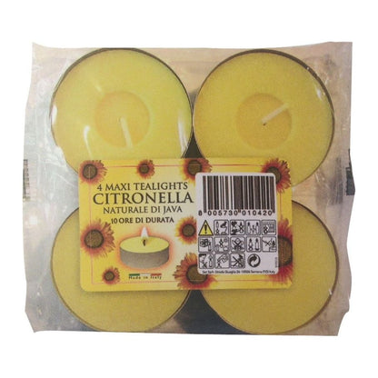 Price's Candles Citronella Maxi Tealights Pack 4