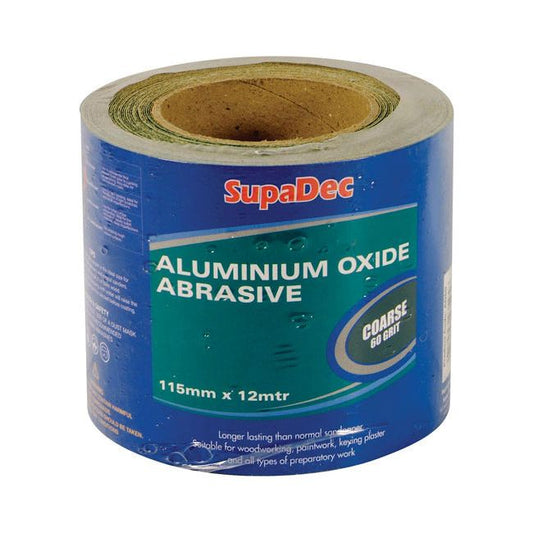SupaDec Aluminium Oxide Roll Extra Coarse, 40 Grit, 12m