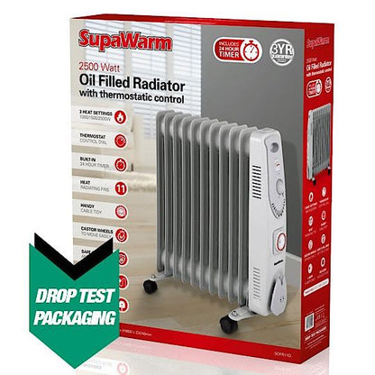 SupaWarm Oil Filled Radiator 2500w