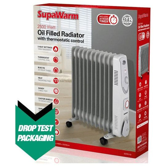 SupaWarm Oil Filled Radiator 2500w