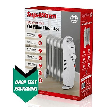 SupaWarm Mini Oil Filled Radiator 800w