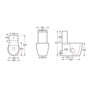 SP Eco Arc Close Coupled Cistern W: 285mm H: 390mm D: 160mm