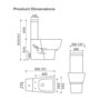 SP Eco Edge Close Coupled Cistern W: 280mm H: 400mm D: 150mm
