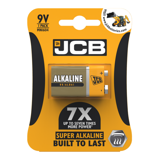 Pilas súper alcalinas JCB de 9 V