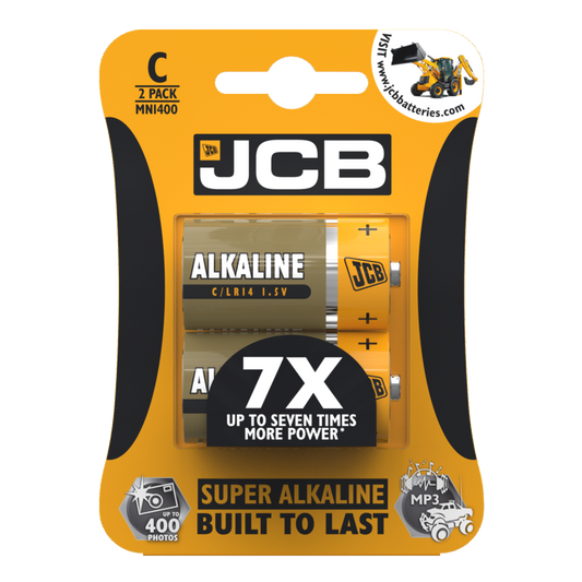 Piles C super alcalines JCB