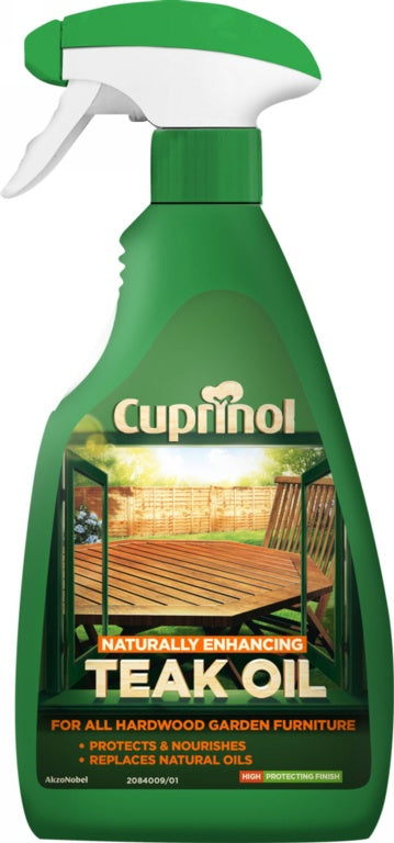 Cuprinol Natural Enhancing Teak Oil Spray Clear