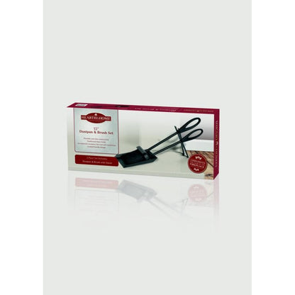 Hearth & Home Fireside Dustpan and Brush Set Black 15"