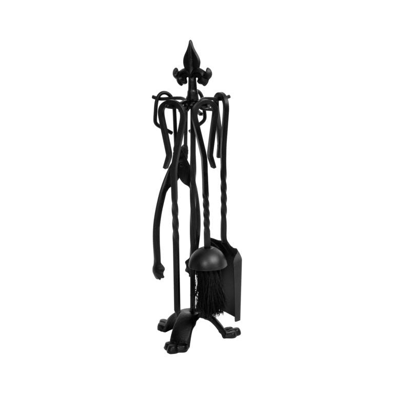 Hearth & Home All Black Companion Set 5 Piece 18"