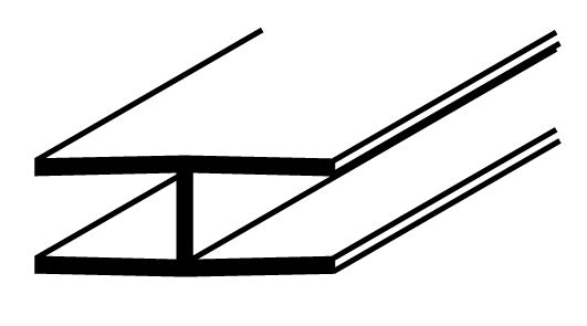 Easyfix H Section Blanc S 6mm x 8ft