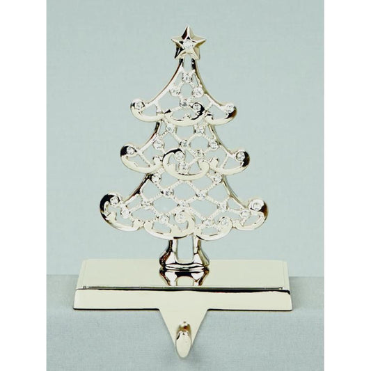 Premier Silver Crystal Tree Stocking Holder