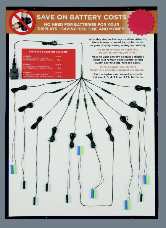 Premier 3v Battery To Mains Adaptor For 10 Battery Operated Items