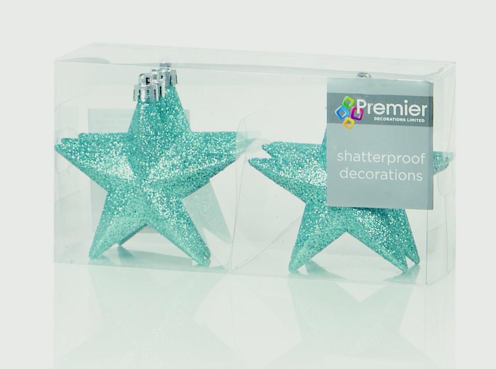 Premier 100mm Glitter Stars Pack 6