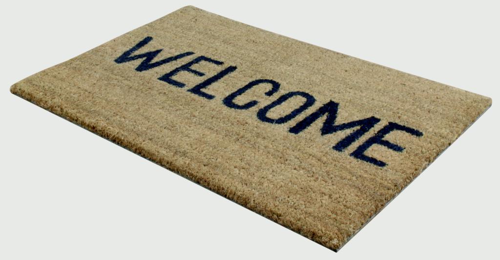 JVL Welcome Latex Coir Doormat