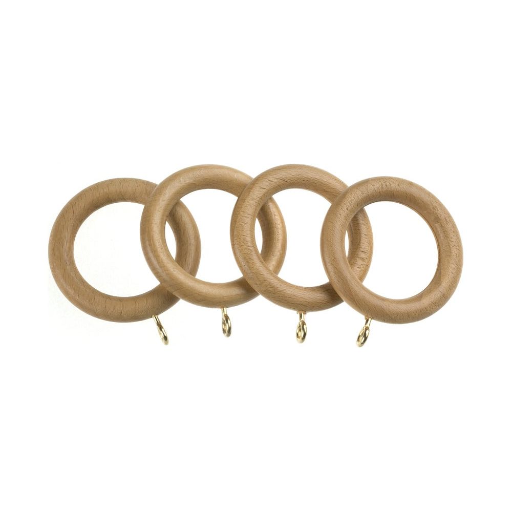 Universal Wood Rings Natural Pack 4