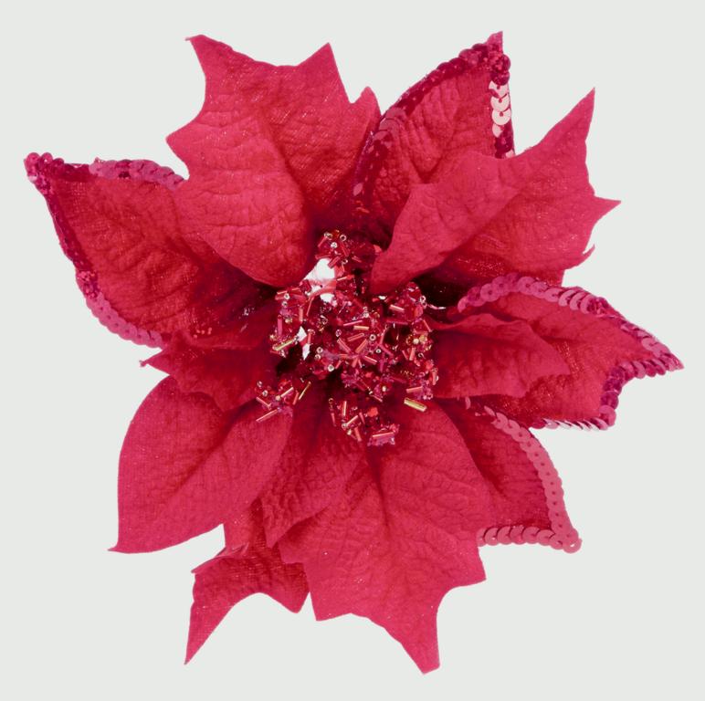 Premier Poinsettia Clip