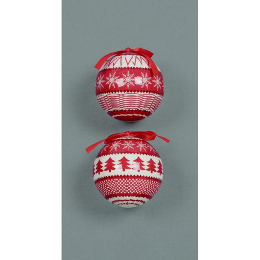 Premier Red & White Scandi Style Decoration