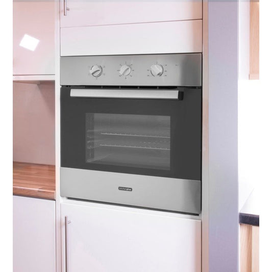 Kitchenplus Stainless Steel Electric Single Fan Oven 600mm