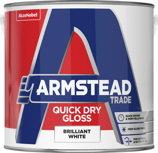 Armstead Trade Quick Dry Gloss 2.5L Brilliant White