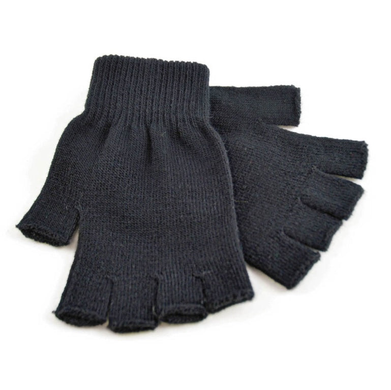 Guantes mágicos sin dedos negros para hombre Laltex