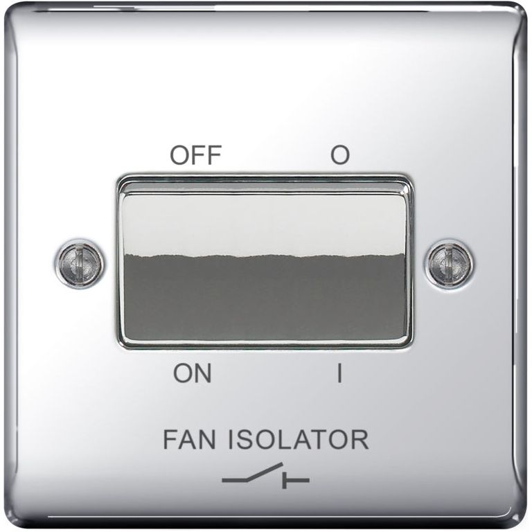 Isolateur de ventilateur à 3 pôles avec interrupteur à plaque BG 10ax
