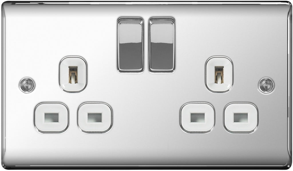 BG 13a 2 Gang Switch Socket