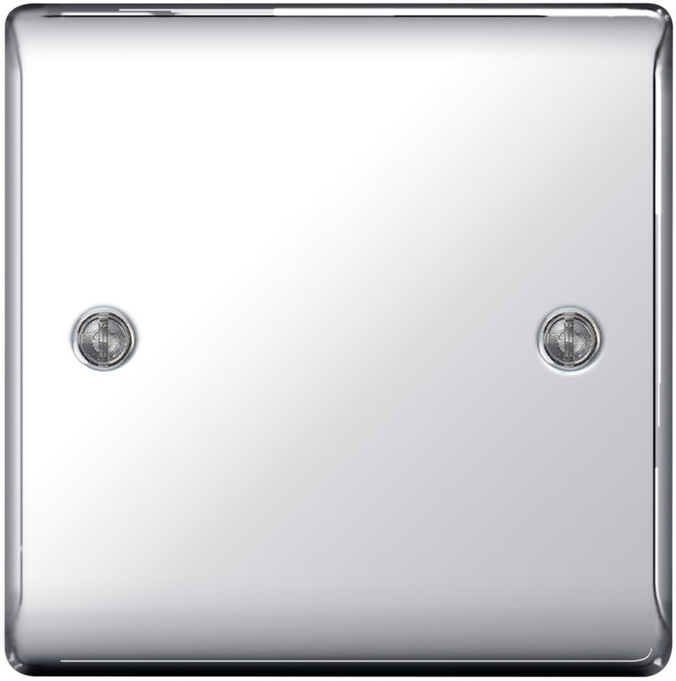 BG Metal Chrome Blank Plate