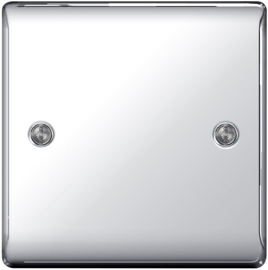 BG Metal Chrome Blank Plate