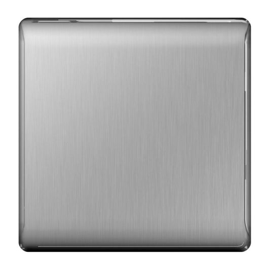 BG Brushed Steel Blank Plate