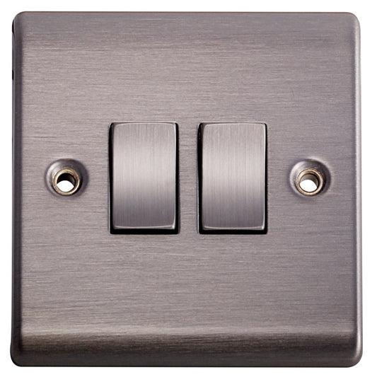 Lyvia 2w 10a Switch Slate Finish Blister