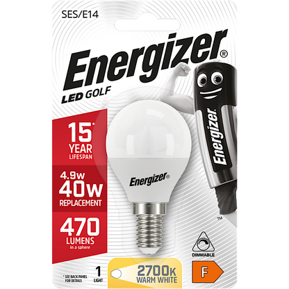 Energizer LED E14 Golf Ball Lamp Warm White