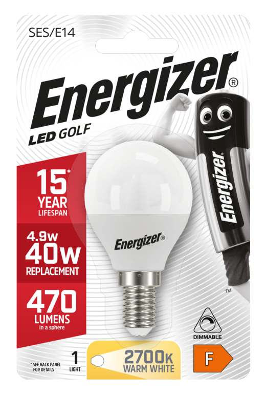 Energizer LED E14 Golf Ball Lamp Warm White