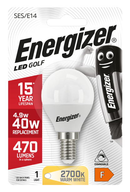 Energizer LED E14 Golf Ball Lamp Warm White