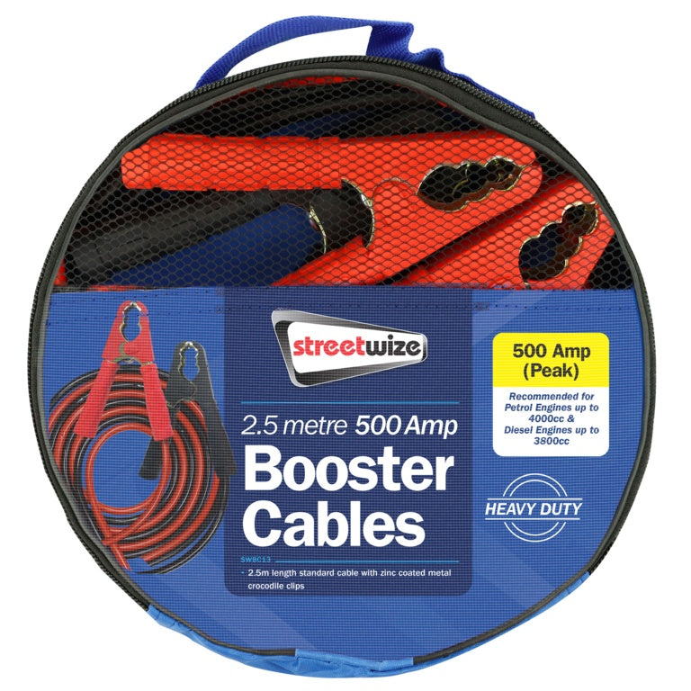 Streetwize Booster Cable 500 Amp To 4000cc