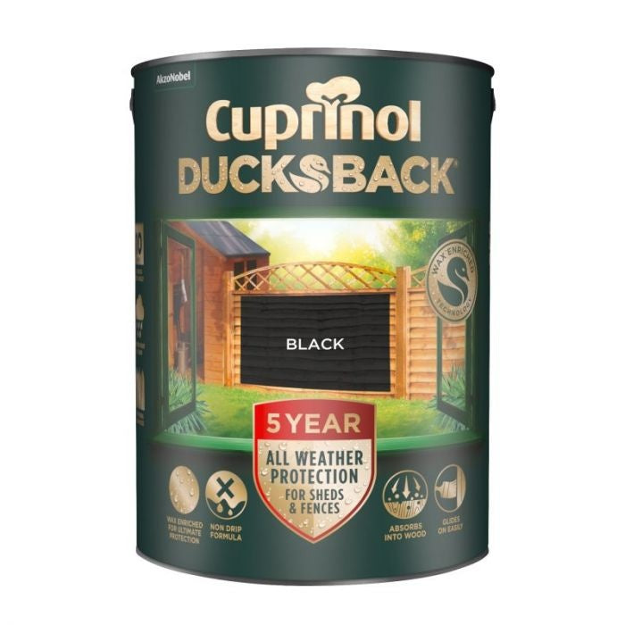 Cuprinol Ducksback 5L Noir