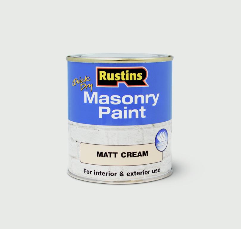 Pintura para mampostería Rustins 250ml Crema