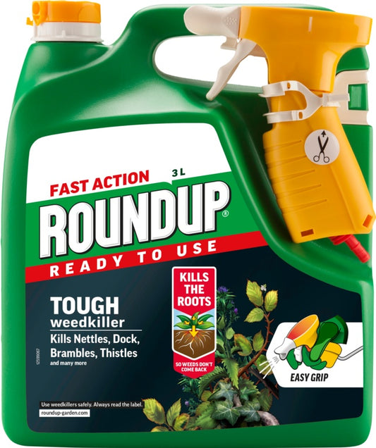 Roundup Fast Action Ready To Use Weedkiller 3L