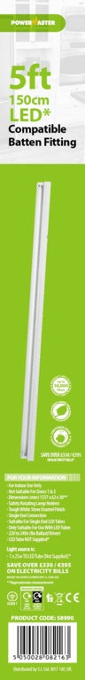Powermaster LED Compatible Fitting 5ft/150cm_