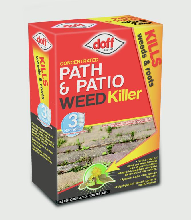 Doff Path & Patio Weedkiller 3 Sachet 3 x 80ml Concentrate
