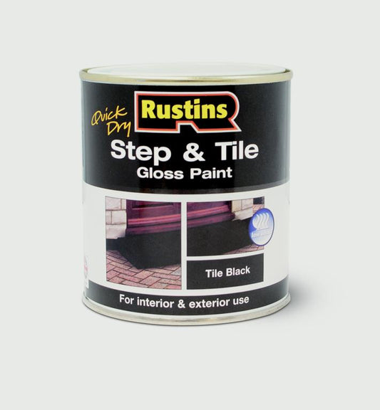 Rustins Escalón Secado Rápido Azulejo Negro 250ml