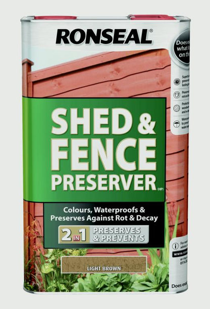 Ronseal Shed & Fence Preserver 5L