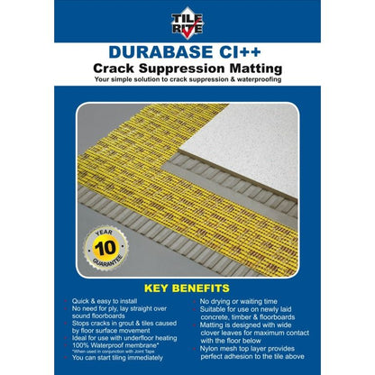Tile Rite Durabase CI++ Crack Suppression Matting 5m²