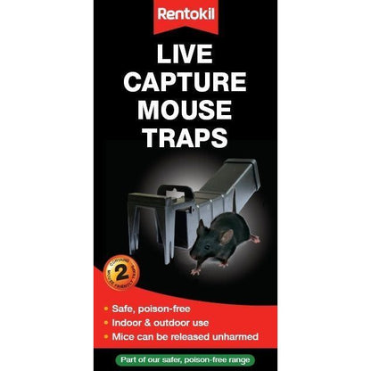 Rentokil Live Capture Mouse Traps Boxed