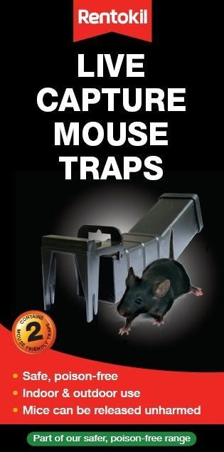 Rentokil Live Capture Mouse Traps Boxed