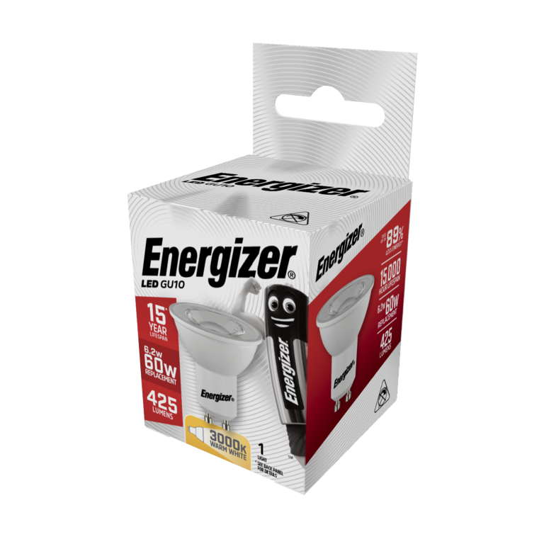 Energizer LED GU10 Warm White 36"