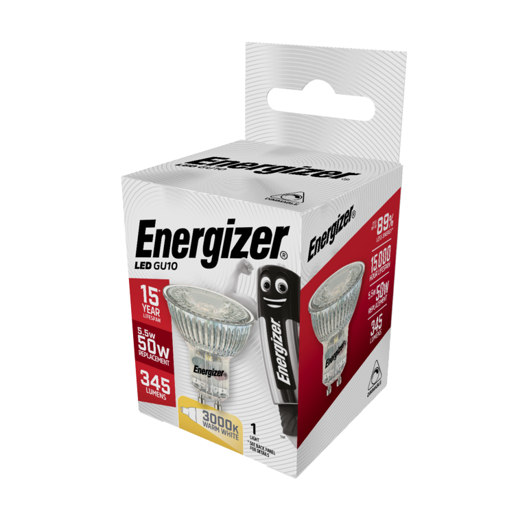 Energizer LED GU10 Blanc Chaud Intensité Variable 36" 5,5w 375lm 