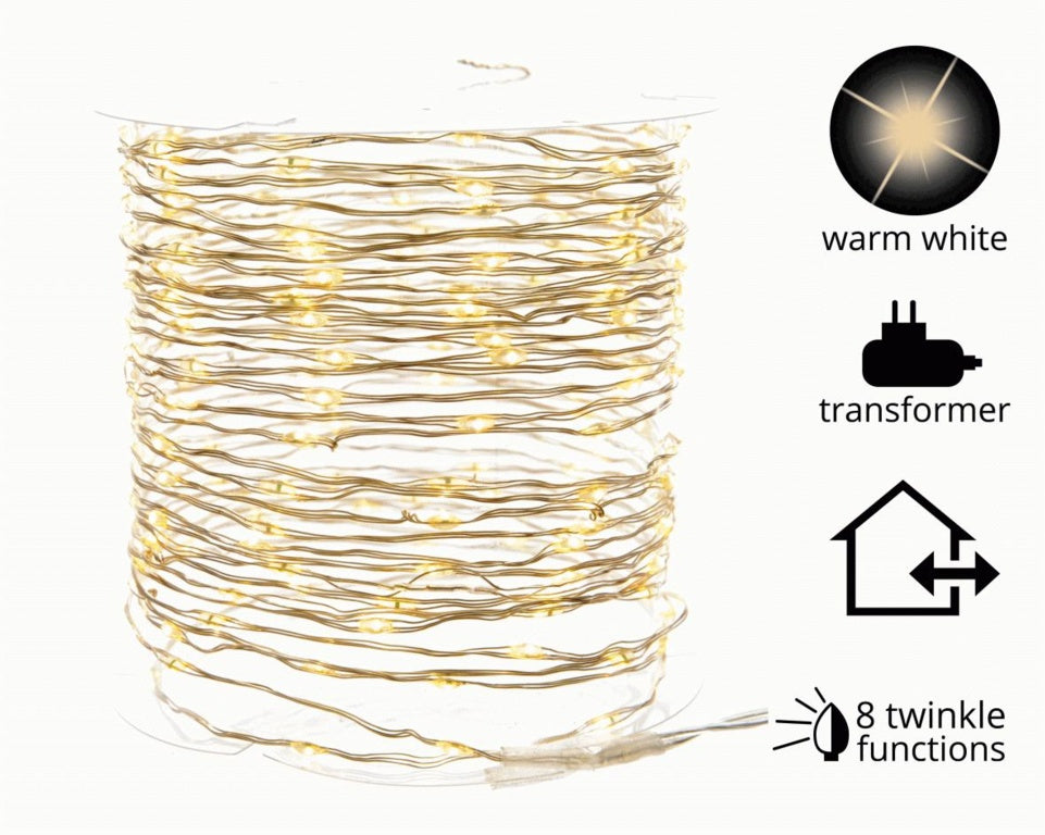 Lumineo 12m Micro LED Outdoor Twinkle Lights