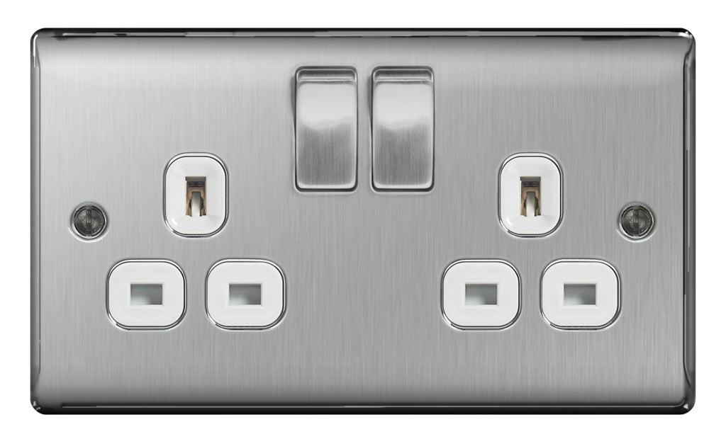 BG 13a 2 Gang Switch Socket