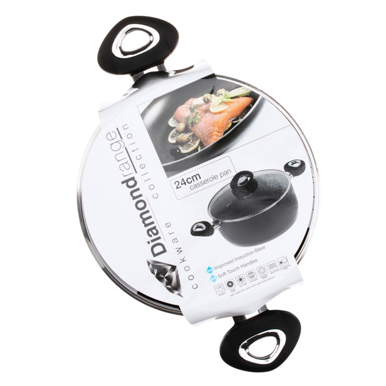 Pendeford Non Stick Casserole Pot & Lid 24cm